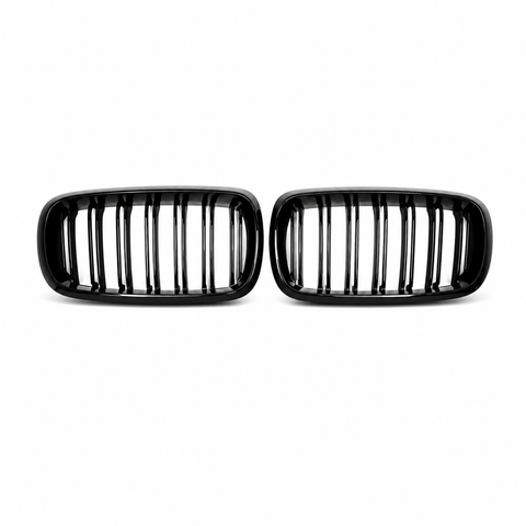 X5 - F15: Gloss Black Double Slat Grill 14-18