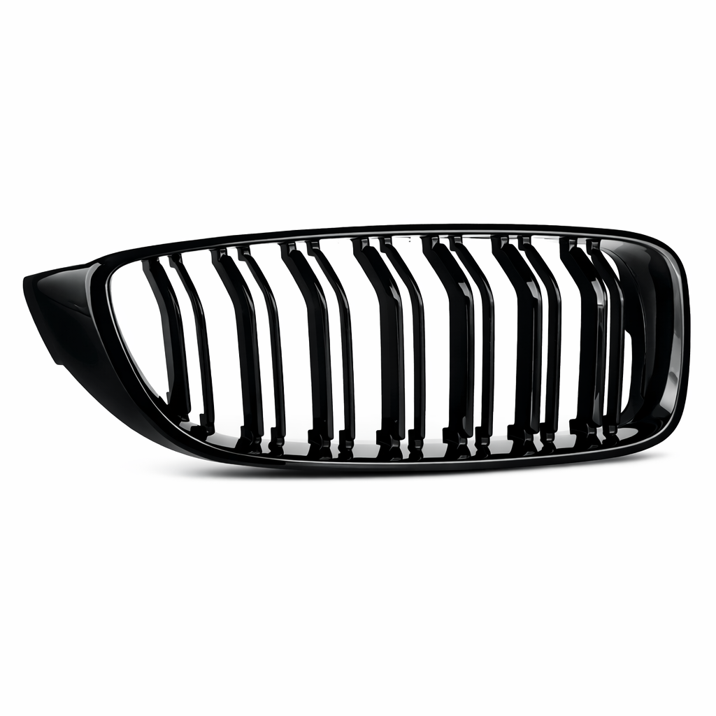 4 Series - F32/F33/F36: Gloss Black Double Slat Grill 14-20