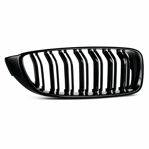 4 Series - F32/F33/F36: Gloss Black Double Slat Grill 14-20