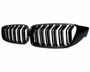4 Series - F32/F33/F36: Gloss Black Double Slat Grill 14-20
