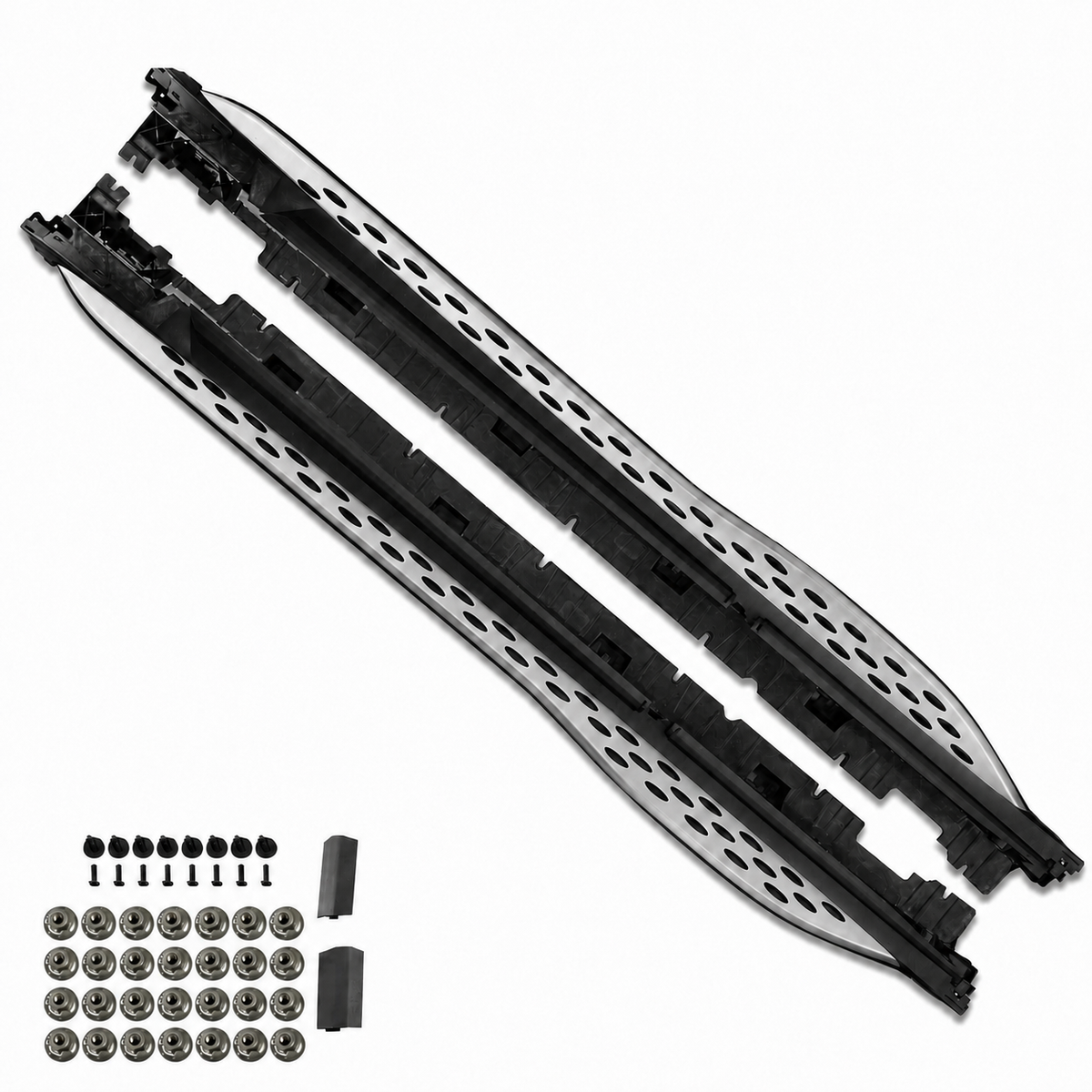 GLC - W254: Silver Side Steps Running Boards 23+