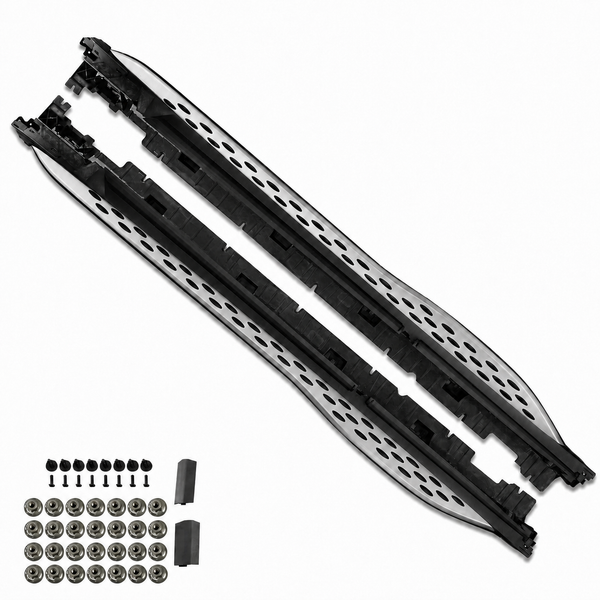 GLC - W254: Silver Side Steps Running Boards 23+