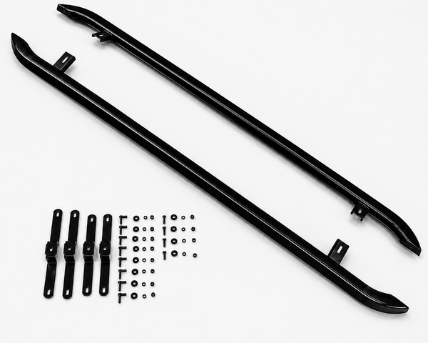 Transporter - T5/T6 SWB: Gloss Black Trapezoid Side Bars 05-23