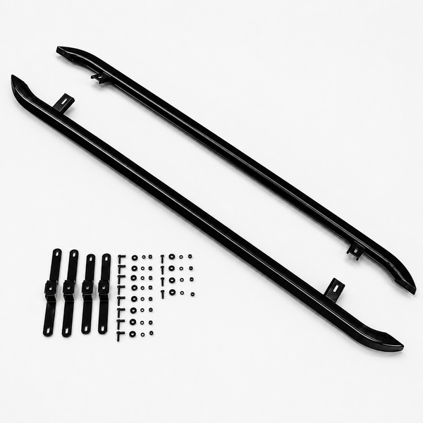 Transporter - T5/T6 SWB: Gloss Black Trapezoid Side Bars 05-23