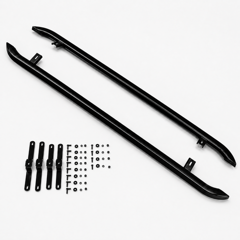 Transporter - T5/T6 SWB: Gloss Black Trapezoid Side Bars 05-23
