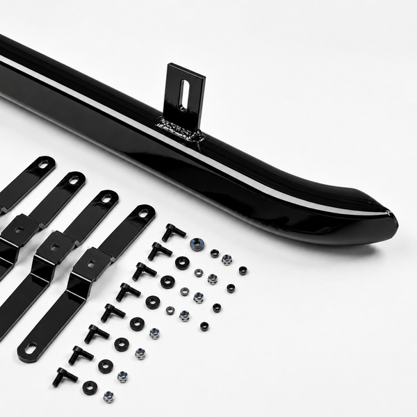 Transporter - T5/T6 SWB: Gloss Black Trapezoid Side Bars 05-23
