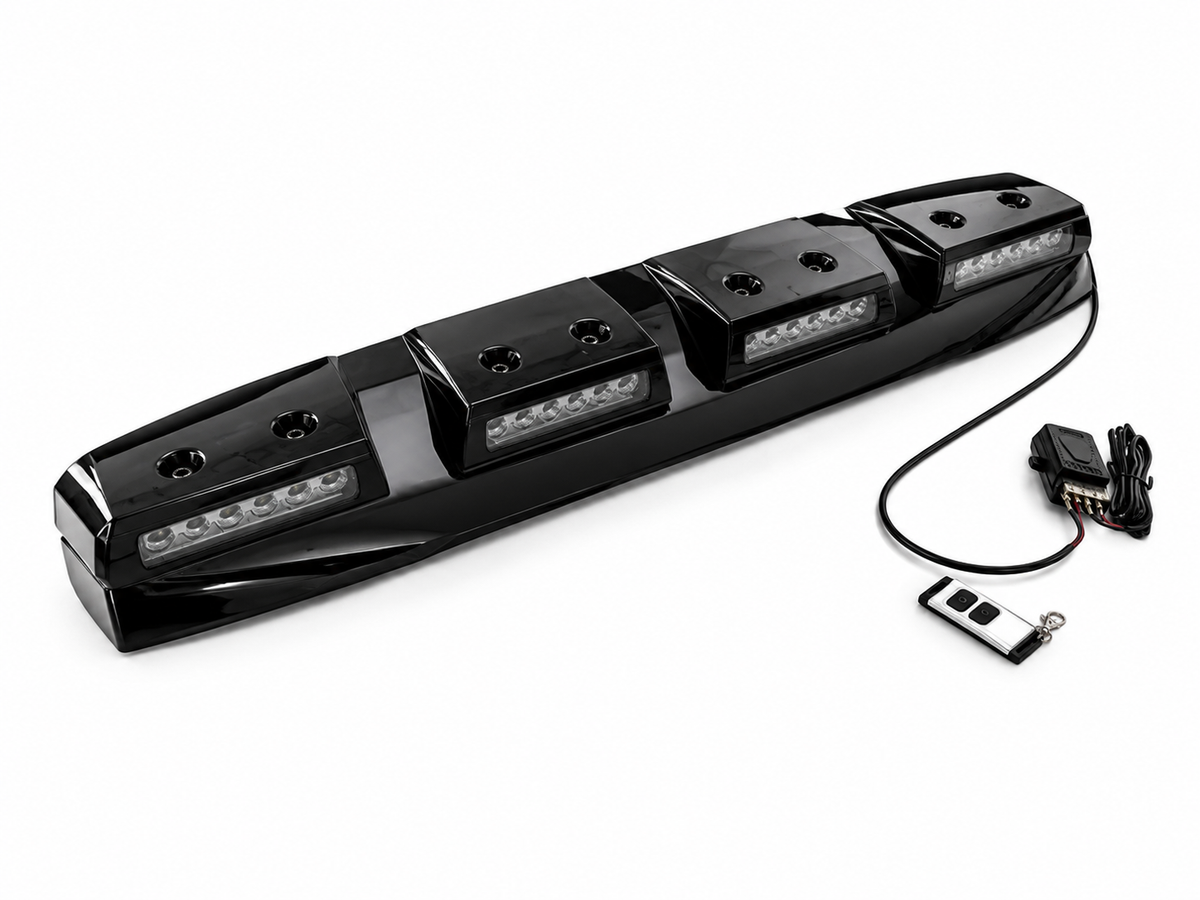 Amarok - MK2: Gloss Black V2 Style LED Roof Light Bar 22+