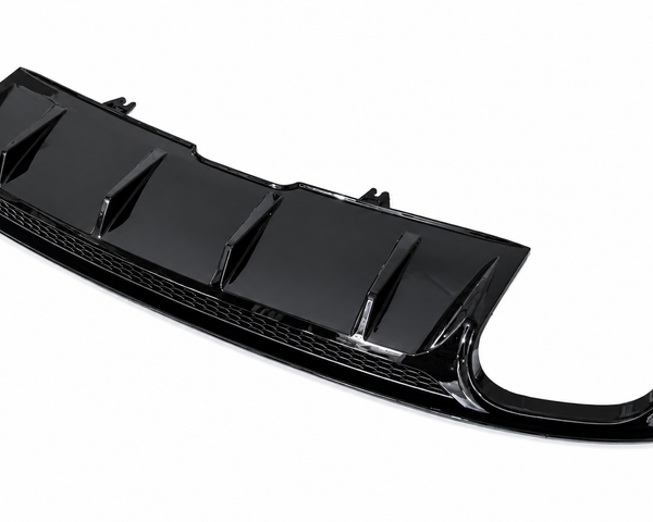 A5 - B9: Gloss Black S5 Style Rear Diffuser without Tips 16-19