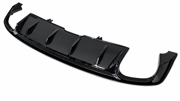 A5 - B9: Gloss Black S5 Style Rear Diffuser without Tips 16-19