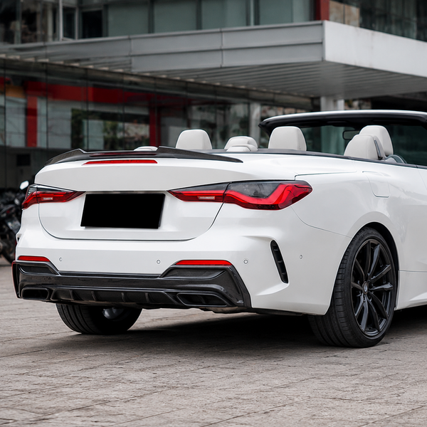 4 Series - G23 Convertible: Gloss Black M4 Style Rear Spoiler 20+
