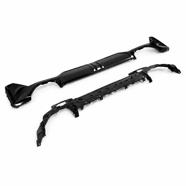 3 Series - G20 LCI: Gloss Black MP Style Rear Diffuser with Tips 22+