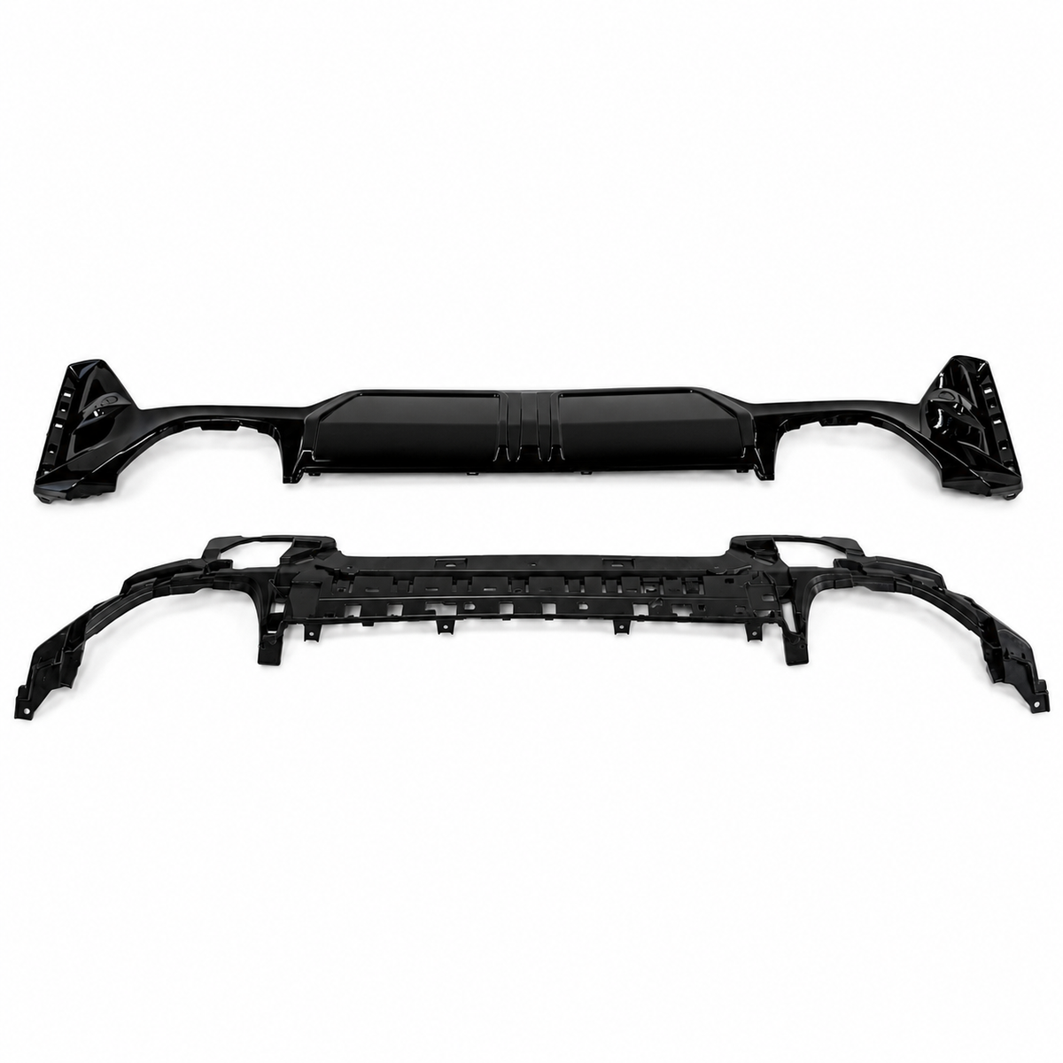 3 Series - G20 LCI: Gloss Black MP Style Rear Diffuser with Tips 22+