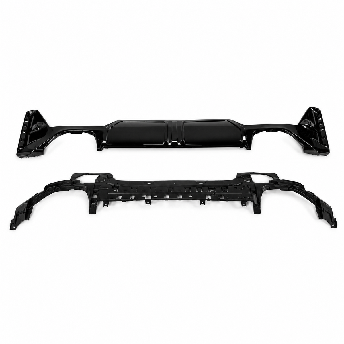 3 Series - G20: Gloss Black MP Style Rear Diffuser with Tips 22+
