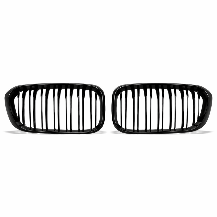 1 Series - F20/F21 Facelift LCI: Gloss Black Double Slat Grill 15-19