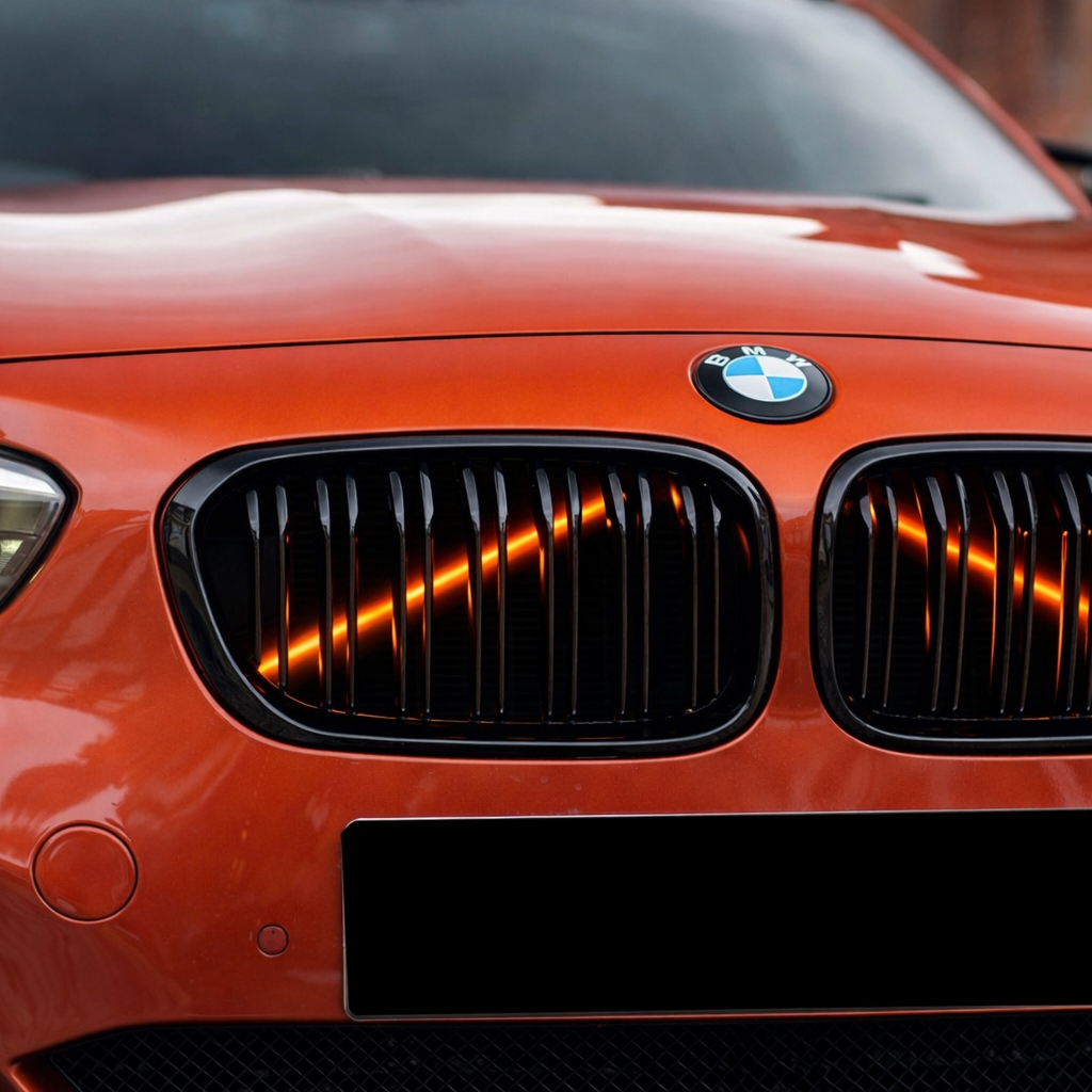 1 Series - F20/F21 Facelift LCI: Gloss Black Double Slat Grill 15-19