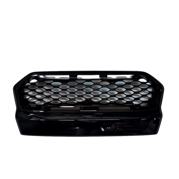 Ranger - T7: Gloss Black Badgeless Grill 15-17