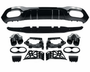 A Class - W177: A45 Style Gloss Black Diffuser & Tailpipes 18-23