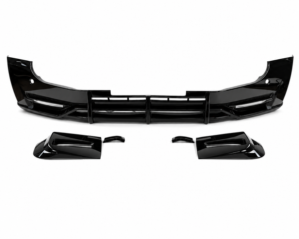 Defender 90/110 - L663: Gloss Black CZ1 Style Front Splitter with DRL 20+