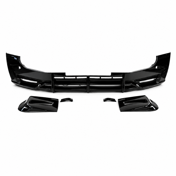 Defender 90/110 - L663: Gloss Black CZ1 Style Front Splitter with DRL 20+