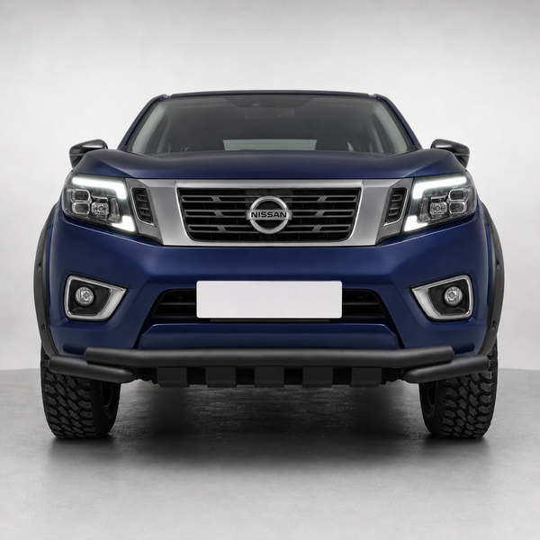 Navara - D23/NP300: Black Front Nudge Bar 14-24