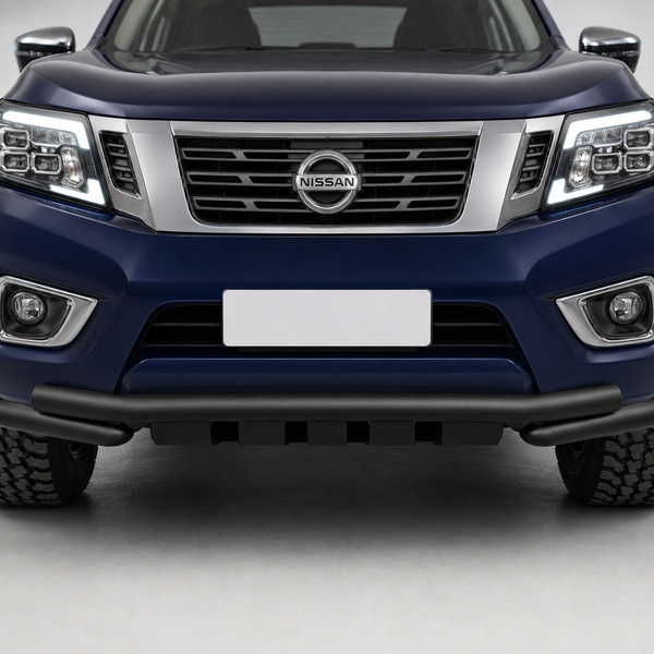 Navara - D23/NP300: Black Front Nudge Bar 14-24