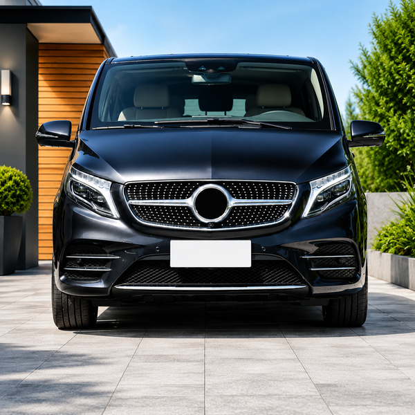 V Class - W447: Gloss Black Diamond Silver Grill 15-19