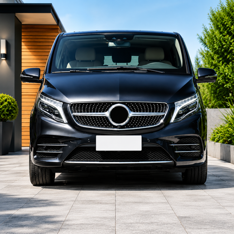 V Class - W447: Gloss Black Diamond Silver Grill 15-19