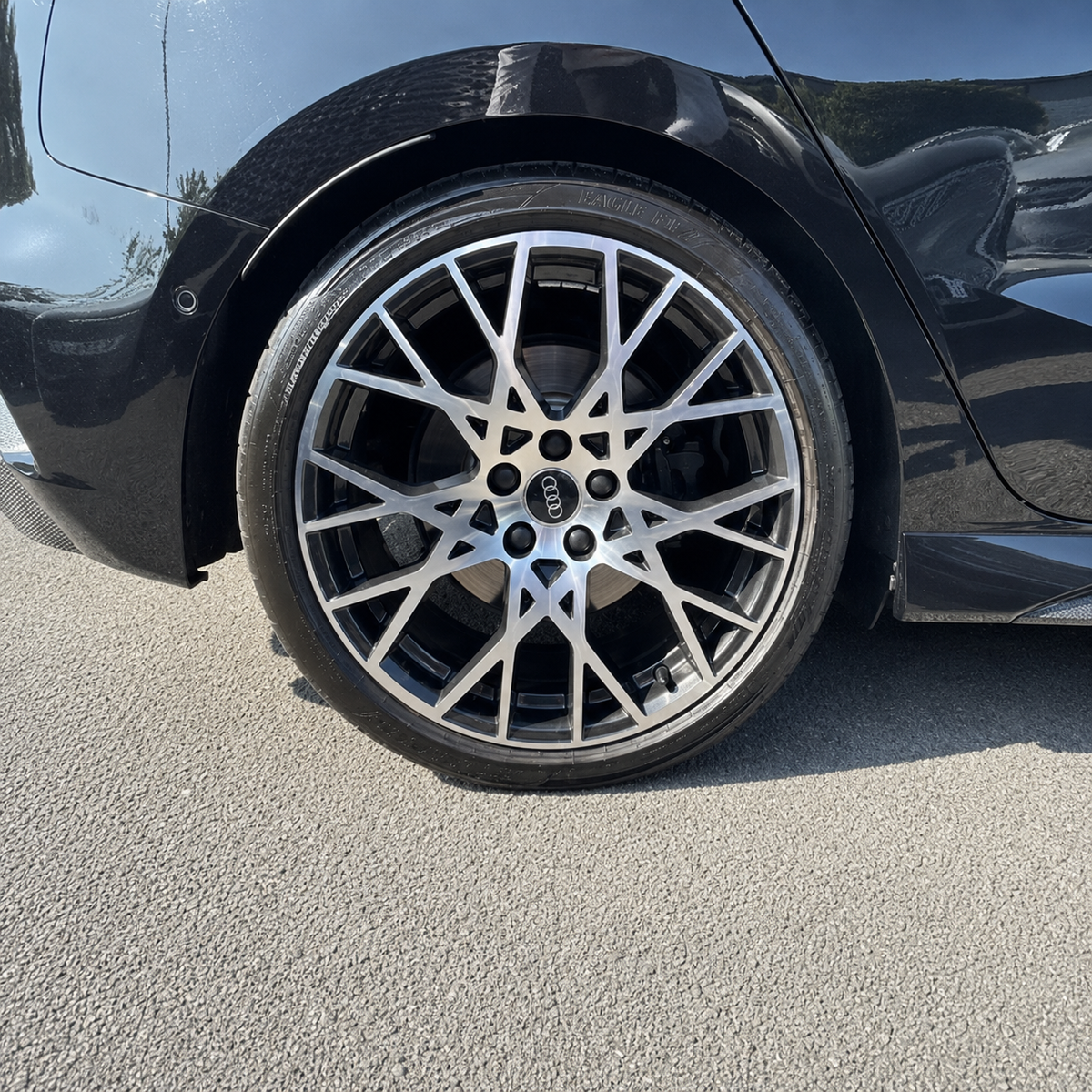 A3 & A4 - 8P/8V/8Y, B8/B9: 18" Gun Metal RS3 Style Alloy Wheels