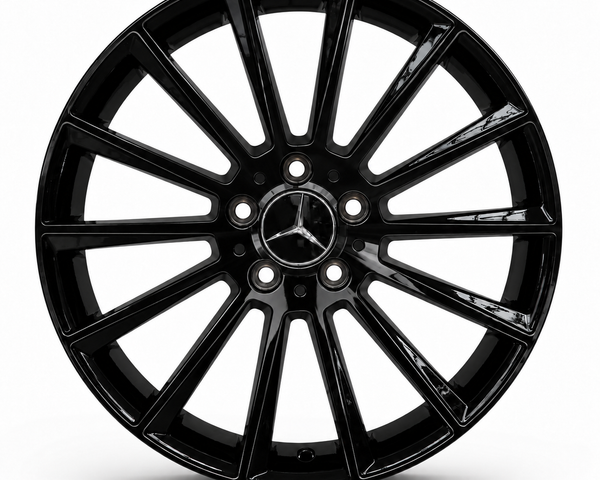 C Class - W205/C205/W206: 20" Gloss Black Turbine Style Alloy Wheels 14-22