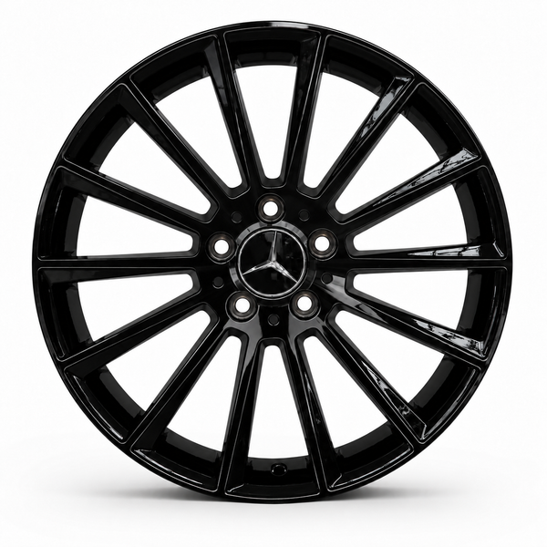 C Class - W205/C205/W206: 20" Gloss Black Turbine Style Alloy Wheels 14-22