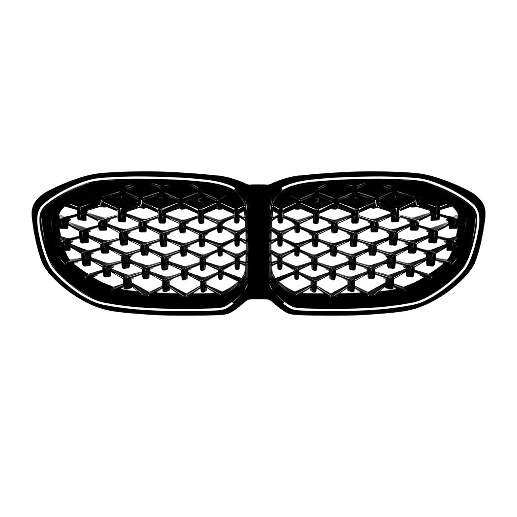 1 Series - F40: Gloss Black Diamond Grill with LED 19-24