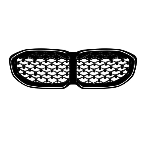 1 Series - F40: Gloss Black Diamond Grill with LED 19-24