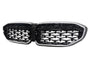 3 Series - G20 Pre-Facelift: Gloss Black Diamond LED Front Grill 19-22