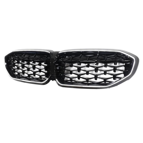 3 Series - G20 Pre-Facelift: Gloss Black Diamond LED Front Grill 19-22