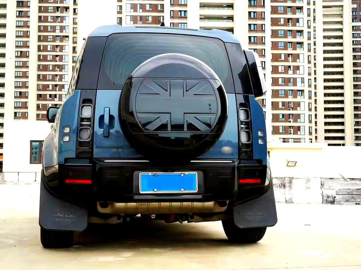 Defender 90/110 -  L663: Gloss Black Union Jack Wheel Cover 20+