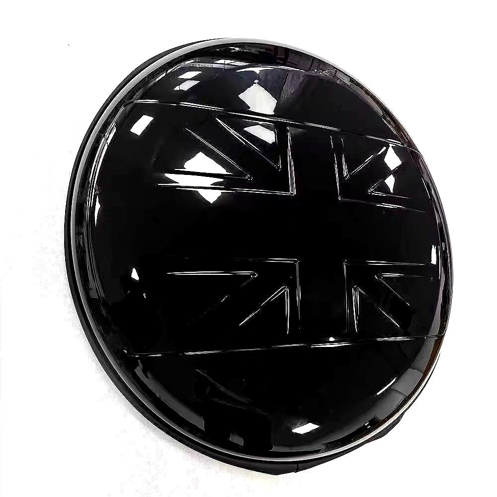 For Defender 90/110 -  L663: Gloss Black Union Jack Wheel Cover 20+