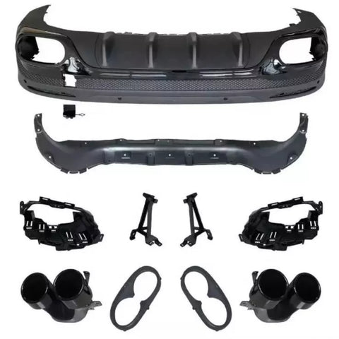 GLB - X247: Black Rear Diffuser AMG Style 19-23