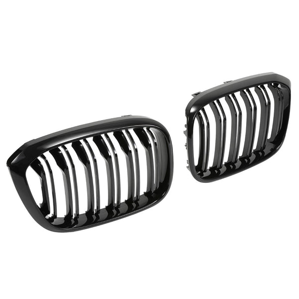 X4 - G02 Pre-Facelift: Gloss Black Grill Double Slat 18-21