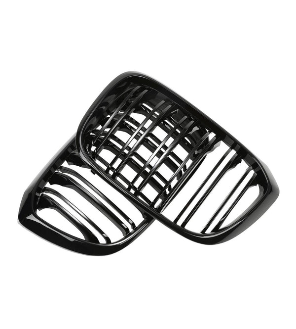 X4 - G02 Pre-Facelift: Gloss Black Grill Double Slat 18-21