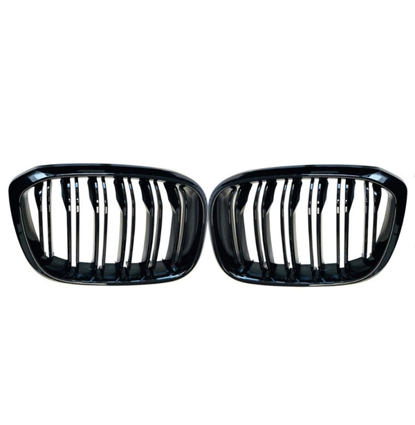 X4 - G02 Pre-Facelift: Gloss Black Grill Double Slat 18-21