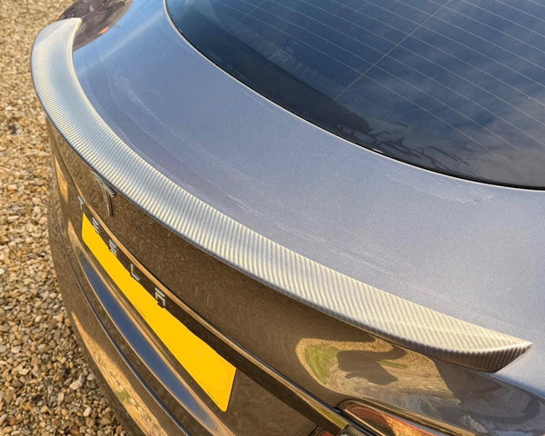 Model S: Dry Carbon Fibre Performance Style Rear Spoiler 16+