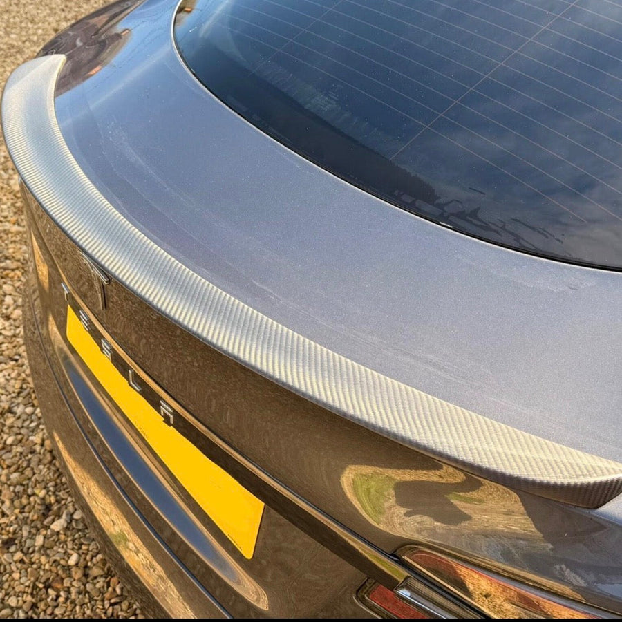 Model S: Dry Carbon Fibre Performance Style Rear Spoiler 16+