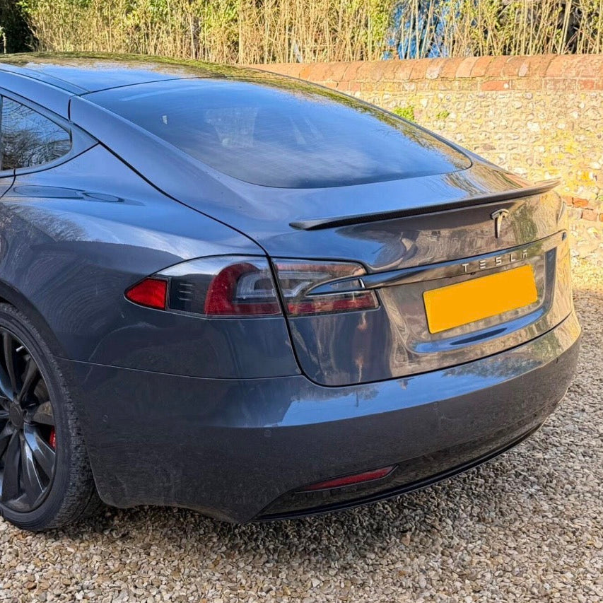 Model S: Dry Carbon Fibre Performance Style Rear Spoiler 16+