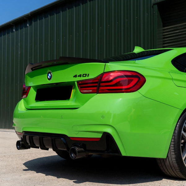 4 Series - F32 Coupe: Gloss Black M4 Style Spoiler 14-20