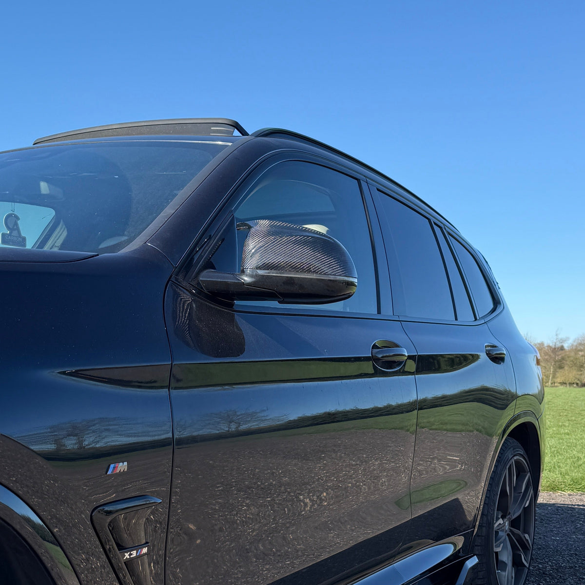 X3 - G01: Carbon Fibre M Style Wing Mirrors 18+