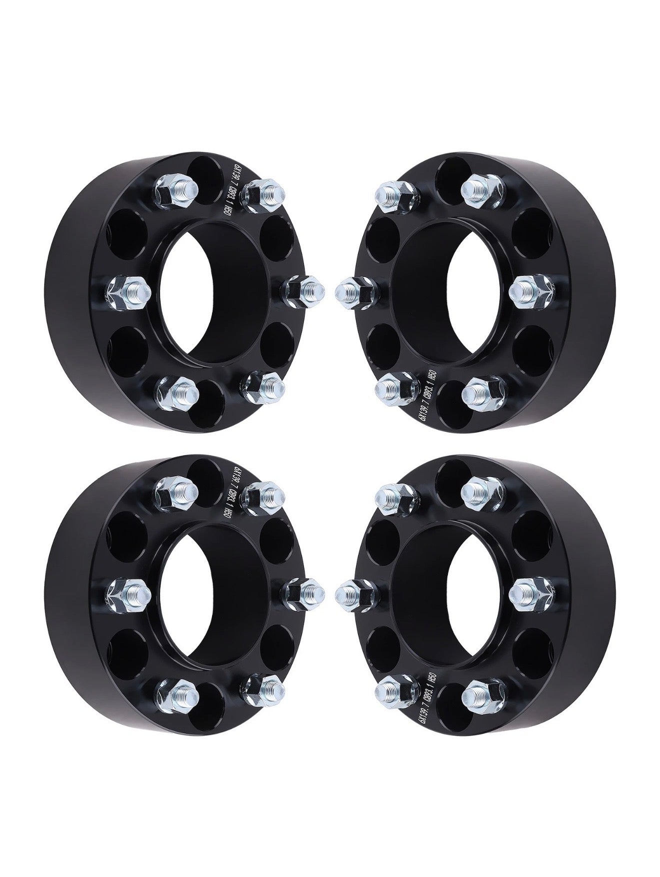 Ranger - T6/T7/T8/T9 Black Wheel Spacers & Bolts