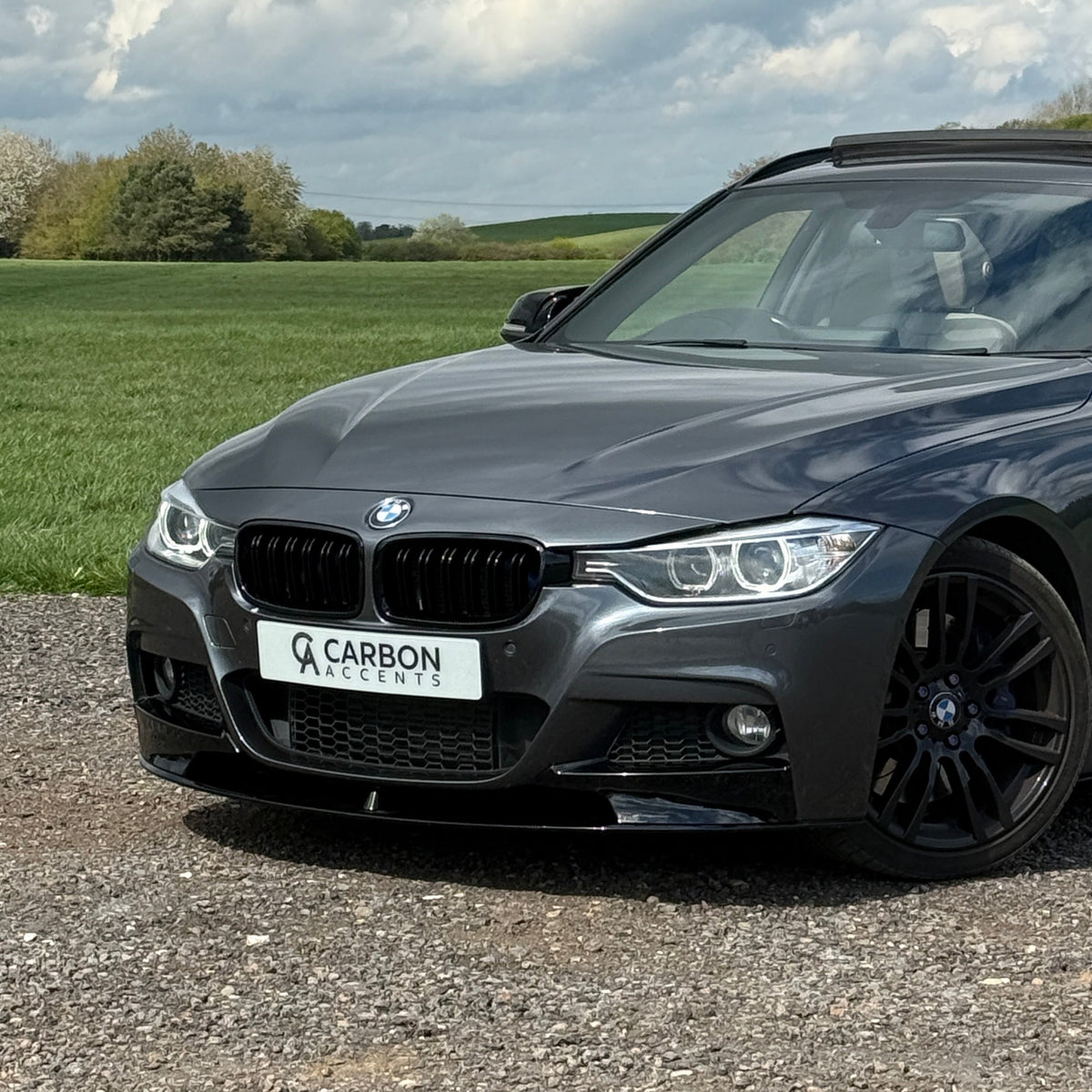 3 Series - F30/F31: Gloss Black M Performance Splitter 12-18