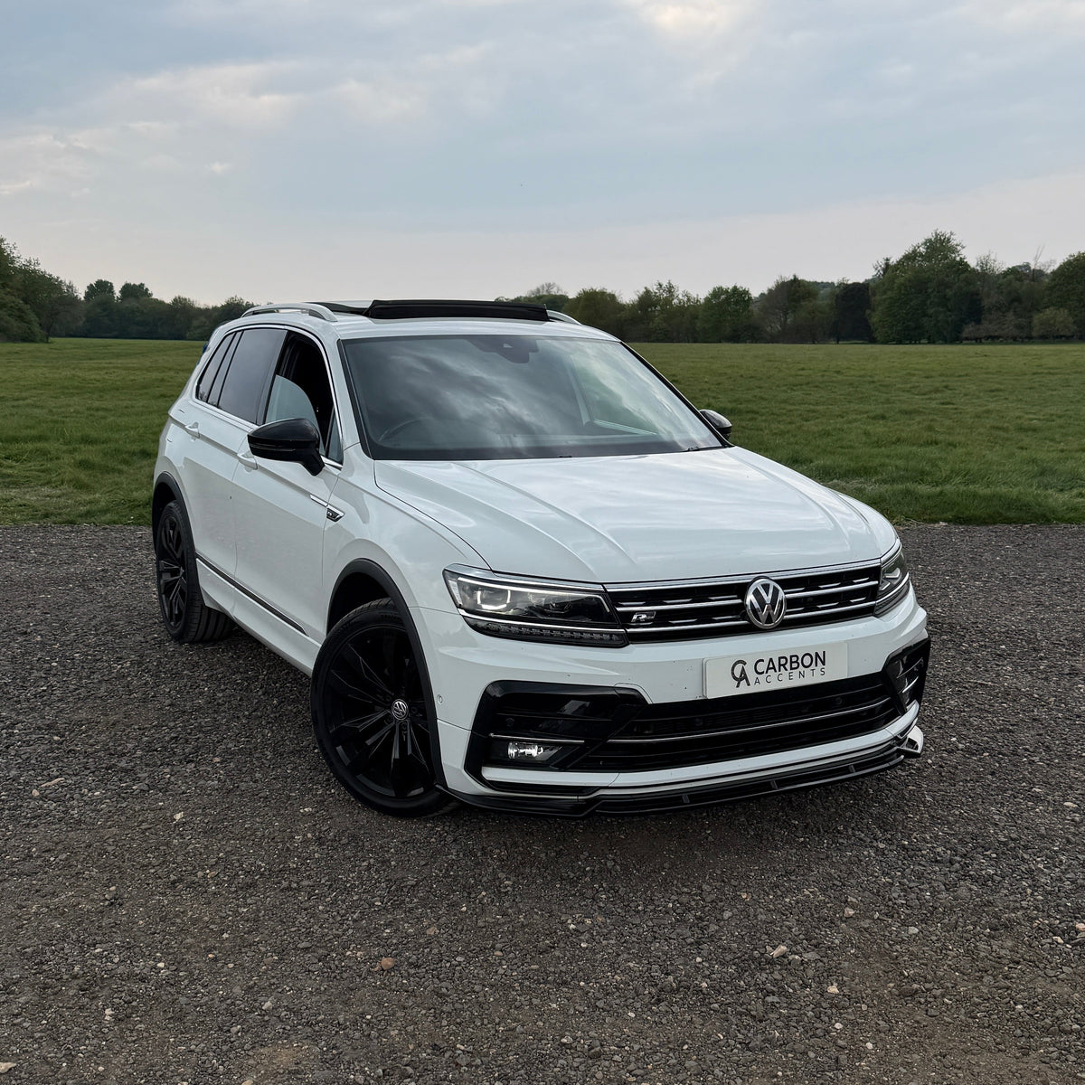 Tiguan - MK2 R-Line: Gloss Black Front Splitter 15-20
