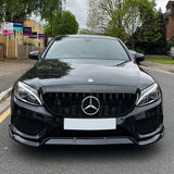 C Class - W205/C205 Pre-Facelift: Gloss Black Splitter 14-18