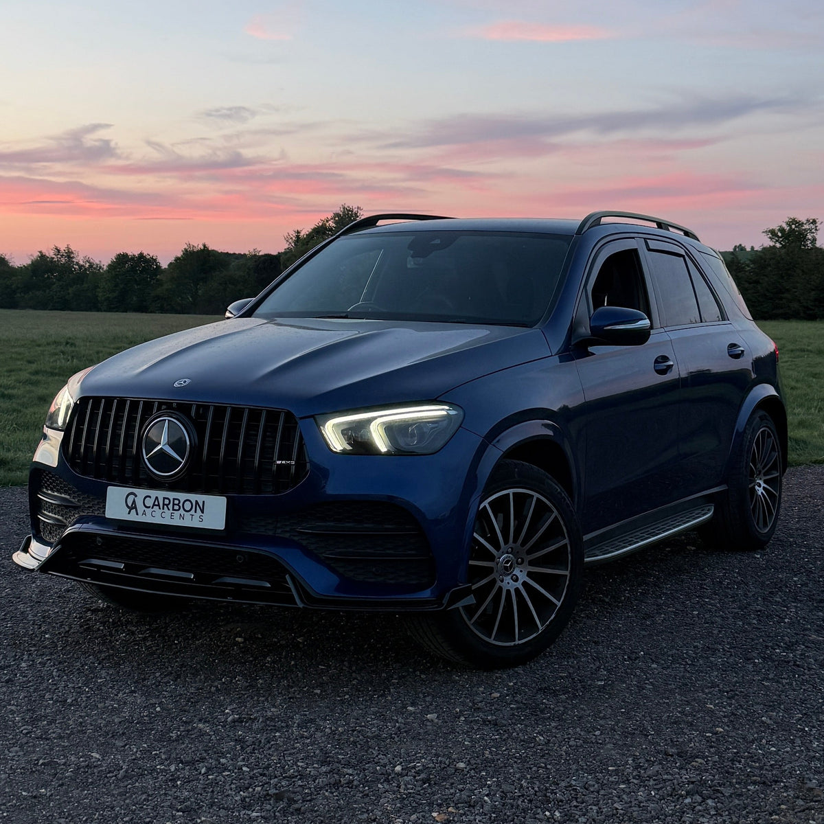 GLE - W167 Pre-Facelift: Gloss Black Panamericana GT Grill 19-23